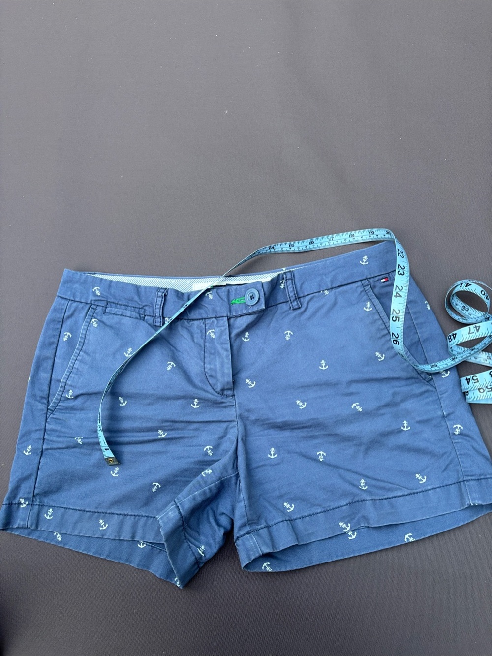 Tommy Hilfiger size 8 anchor print coastal nautical shorts summer beachy